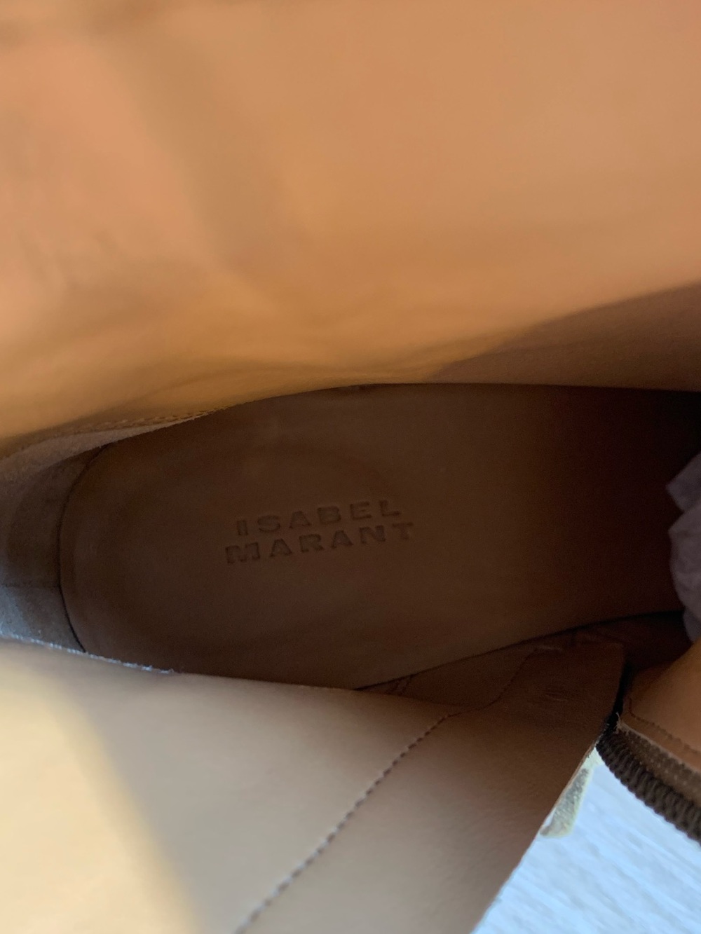 Isabel Marant City Suede Deone Kitten Heel Bootie Tan NWT Size 40 FR - Picture 8 of 11